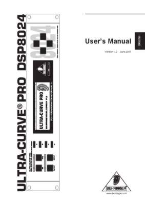 Manual for a Behringer Ultra- Curve DSP 8024 Manual CDROM
