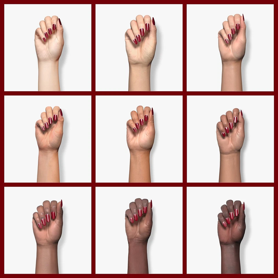 Esmalte de uñas calidad salón 8 gratis vegano vino tinto profundo Burdeos 0,46 fl oz Foto 4 de 4