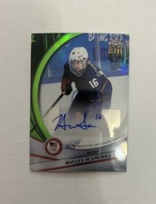 HAYLEY SCAMURRA GREEN REFRACTOR AUTO #21/99 HOCKEY 2026 TOPPS CHROME OLYMPICS