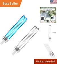 2-Pack 9W G23 Base UVC Light Bulb for Pond Aquarium Ozone-Free Radiation