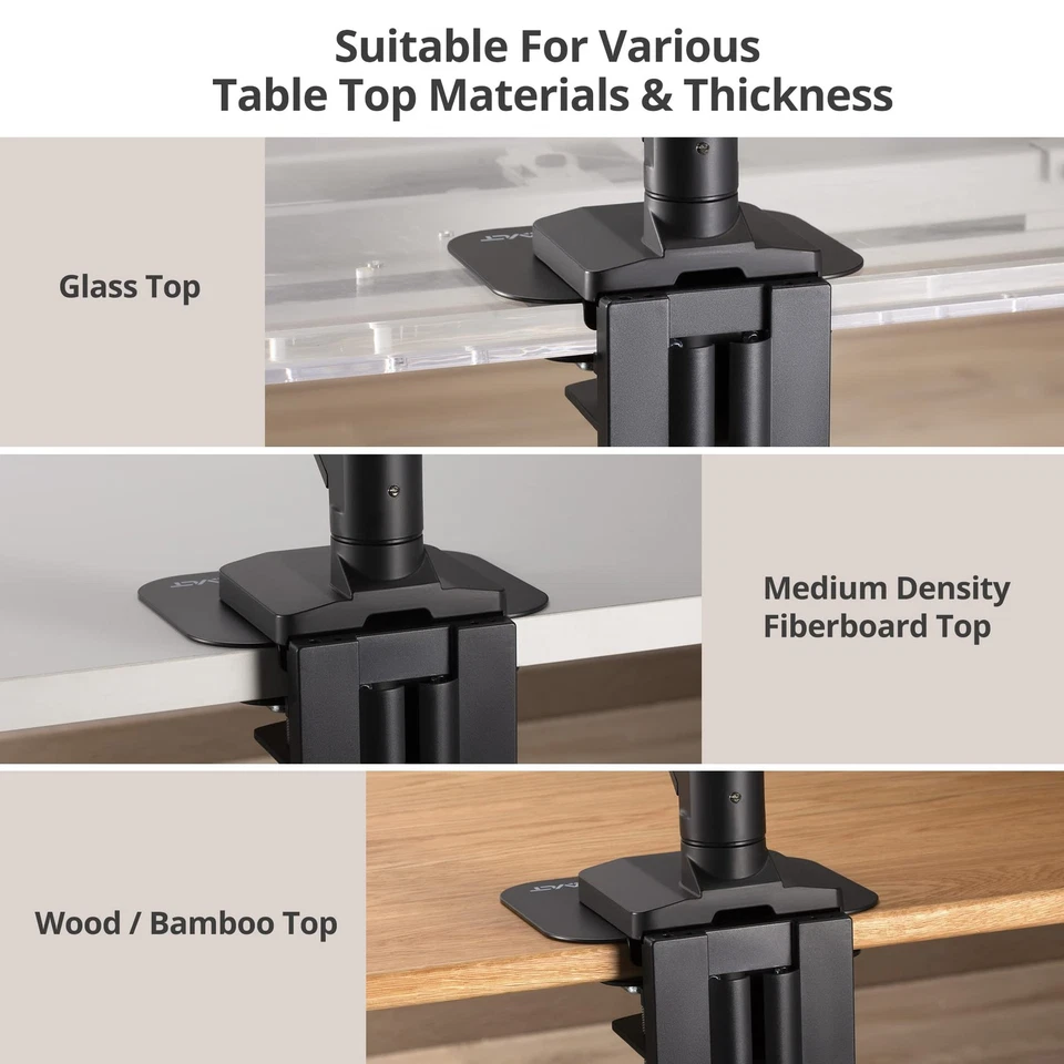 Adjustable Reinforcement Plate Bracket Mount for Fragile Tabletop - Supports ... - Image 2 of 4