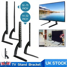 14"-75" Universal TV Stands Flat Screen LCD LED Table Pedestal Monitor Bracket