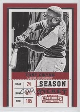 2017 Panini Contenders Draft Picks Season Ticket Variation Tony Gwynn HOF 8d2