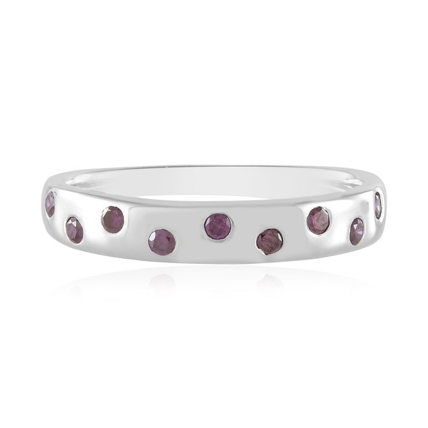 Cavill Damenring Sterlingsilber 925 Brillant 0,238Ct Lila Edelstein- Echtschmuck-image
