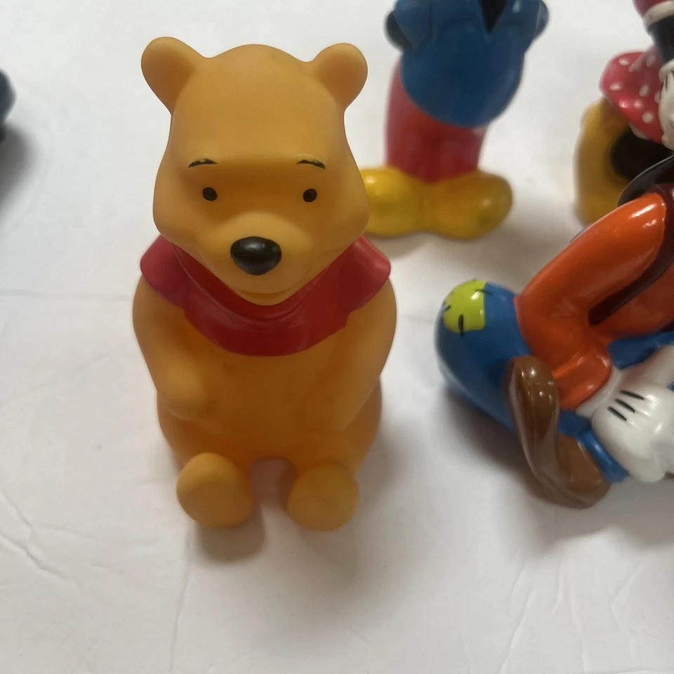 Disney Mickey Pluto GOOFY Donald Duck squeaky Bath Toy 5.5" Rubber Figure - Image 2 of 4