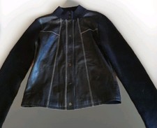 Nine west Sz Medium Leather and wool Jacket.
