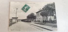 Old postcard postcard 37 Train Yzeures la Gare Animée 1908