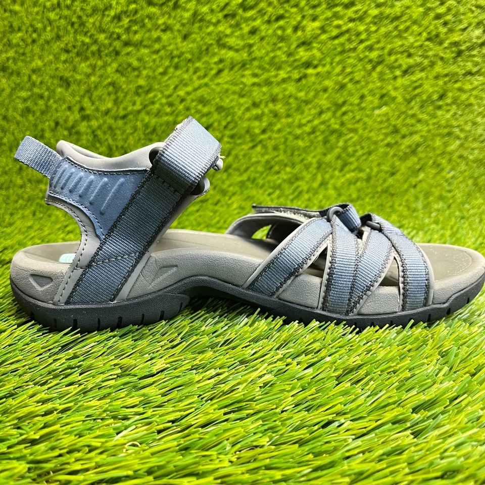 Sandalias con tiras Teva Tirra para mujer talla 5 azul gris playa caminar al aire libre senderismo Foto 4 de 4