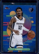 2025-26 Topps Finest Ja Morant Uncommon Blue Refractor #/150 Grizzlies