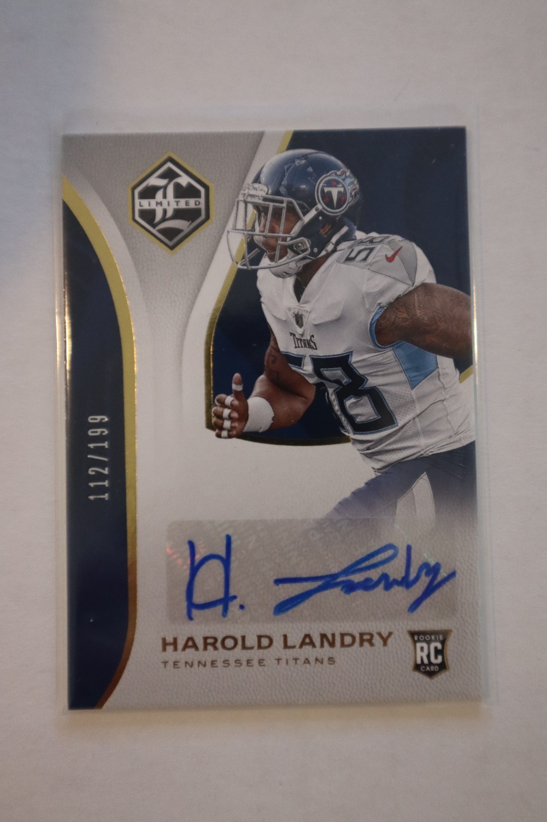 Harold Landry Panini Limited #210 Autograph