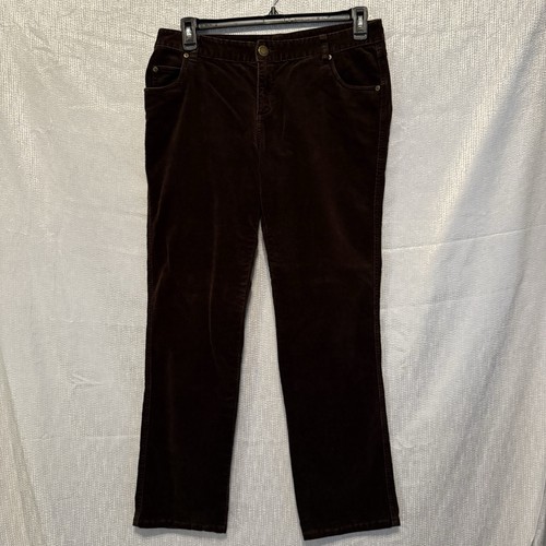 Woolrich Straight Leg Brown Corduroy Pants Women’s 10 Stretch Chino EUC - Picture 7 of 16