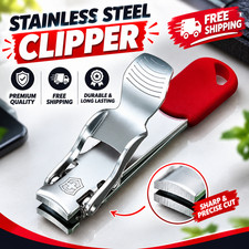 Victorinox Swiss Made Red Nail Clipper With Lanyard Hole - Stainless Steel..