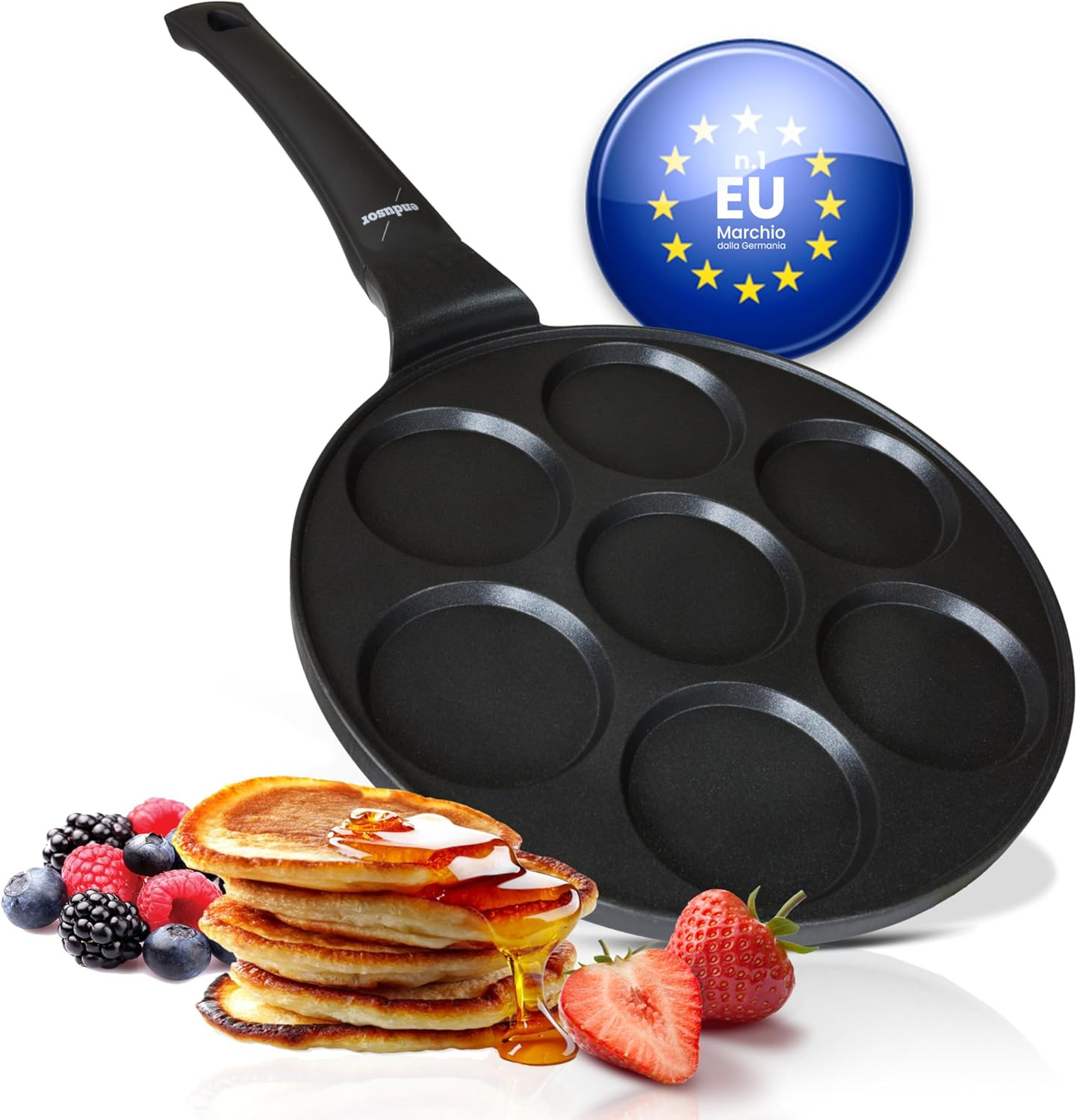 Padella Pancake a Induzione - Ø26Cm Padella per Pancake Antiaderente | per Forne
