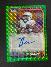 2024 Topps Chrome Rookie Autographs Green Refractor #RA-TBE Trey Benson /99 YT92