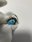 Vintage Marked Sterling Turquoise Silver Vein Ring Size 8 — photo 5
