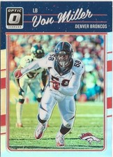 2016 Donruss Optic Von Miller #32 Silver Prizm SP Denver Broncos