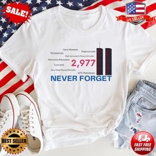 9-11 Memorial Shirt, We Will Never Forget T-s...