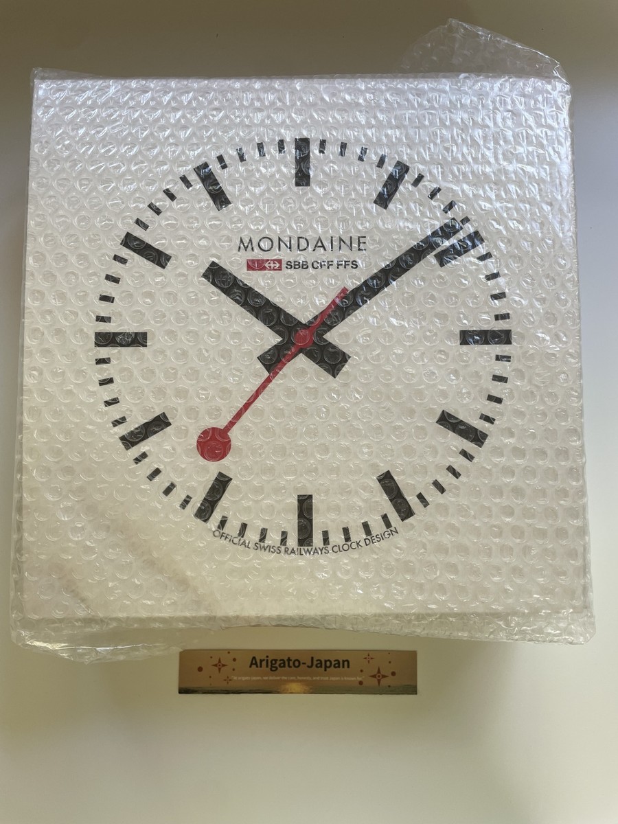 MONDAINE Wall Clock Red A990.CLOCK.11SBC | eBay
