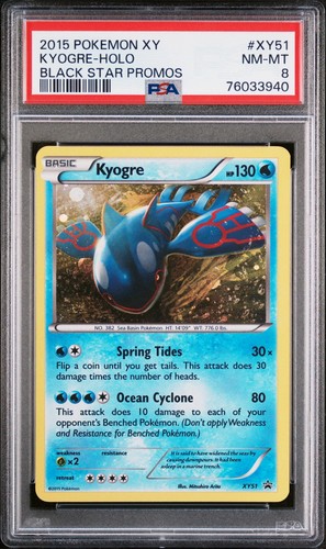 Kyogre graded PSA 8 for sale on eBay