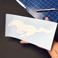 Mustang Horse Logo Decal - Car Truck Window Sticker - Ford Pony Vinyl Graphic