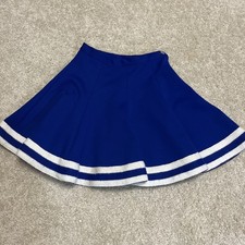 Vintage 60 s/70 s Dehen Cheerleader Skirt Size 12 Waist 24 Knit Blue/White