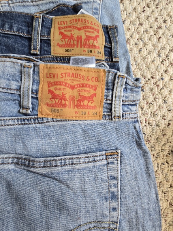Levi's 505 Men's Cotton Jeans - Light Stonewash