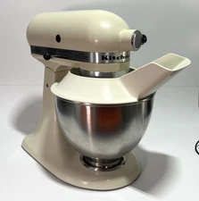 Vintage KitchenAid Hobart Tilt Head Solid State 10 Speed Mixer Cream Works Great