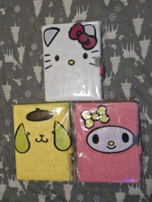 X3 Sanrio Hello Kitty Fuzzy Diary Journal W/ Lock Key 64 Lined Pages - NEW