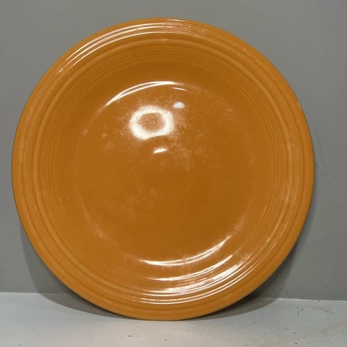Vintage Fiesta Ware Tangerine Orange 10.5" Plate Homer Laughlin
