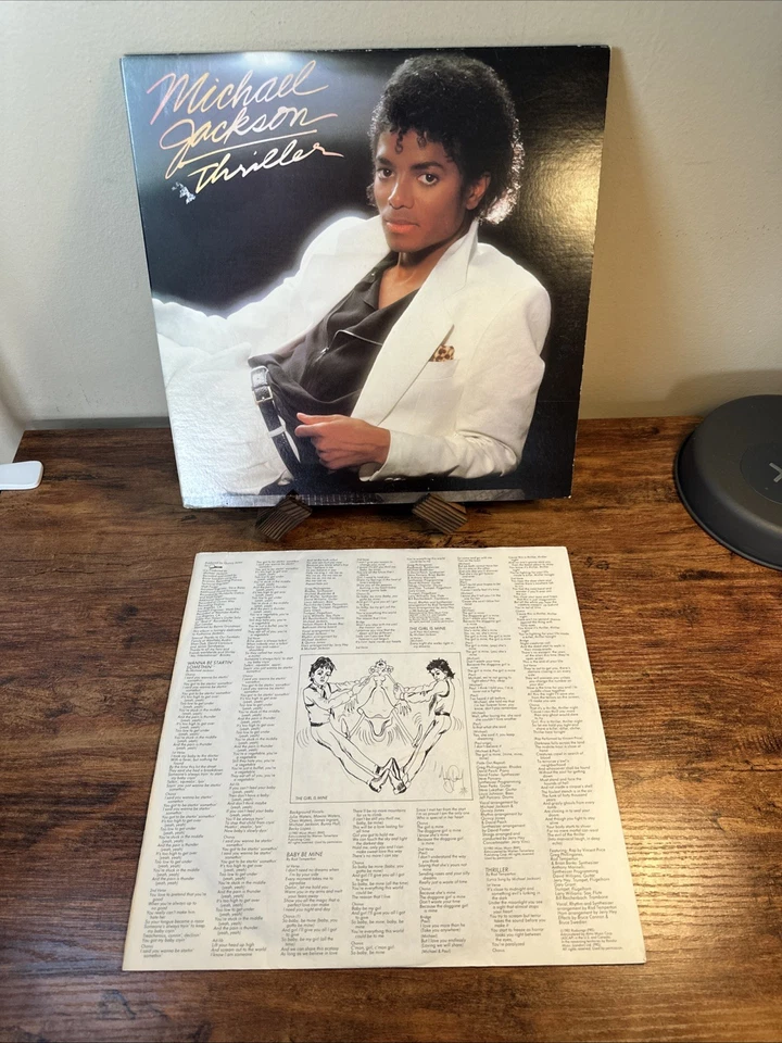 Michael Jackson Thriller Lp Vinyl OG 1982 1st Press MISPRINT RARE VG QE 38112 - Image 2 of 4