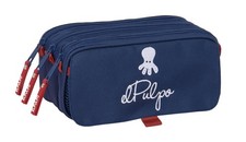 Safta EL OCTOPO   Triple Big Pencil Case, Children's Pencil Case, Ideal for Scho
