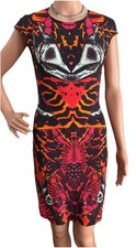 Alexander McQueen Interlock Kaleidoscope Dress Size M as Seen on Celebrities