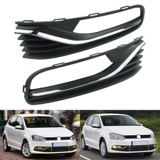 2x Nebelscheinwerfer Lüftungsgitter Gitter Kühlergrill Für VW Polo 6R1 6C1 14-17