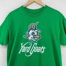 HARTFORD YARD GOATS Shirt Adult M MiLB Bimm Ridder Logo Baseball CT Irish Green