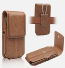 Cell Phones Vertical Carrying Leather Pouch Case Cover With Belt Clip Holster