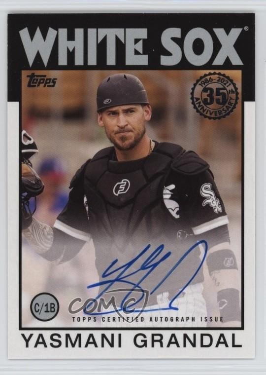 Yasmani Grandal #86A-YG 2021 Topps Update Baseball 1986 Topps Autographs