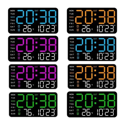 Practical Digital Alarm Clock Featuring Two Mounting Styles And Gentle Lighting