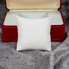 Cartier Watch Box Pillow Replacement White PU Leather Fits Red Box