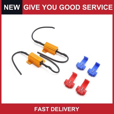 Universal 25W 6RJ Car LED Headlight Canbus Decoder Pack of 2