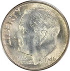 1946-D/D Roosevelt Silver Dime RPM FS-502 MS64 Uncertified
