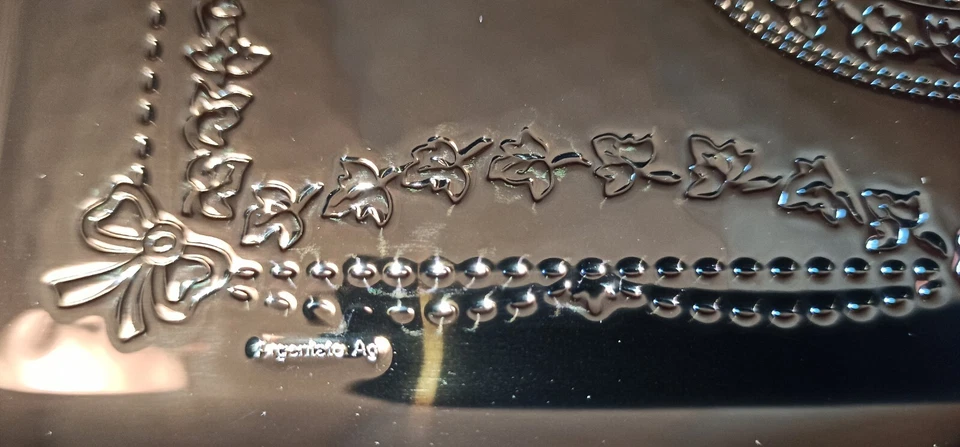 ITS ARGENTI HOMELINE - Vassoio Piccolo cm 25 x 15 con Lamina di Argento - Immagine 3 di 4