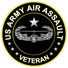 US Army Air Assault Veteran Bumper Sticker Military Vinyl Soldier Decal 5"