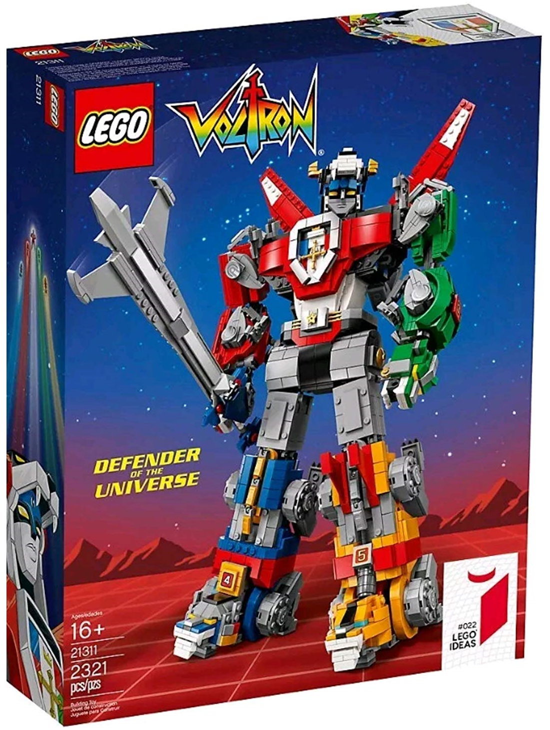 Lego Ideas Voltron Defensor Del Universo Lionbot Pack Set 2321 un. Lego Ideas Voltron Defensor Del Universo Lionbot Pack Set 2321 un.