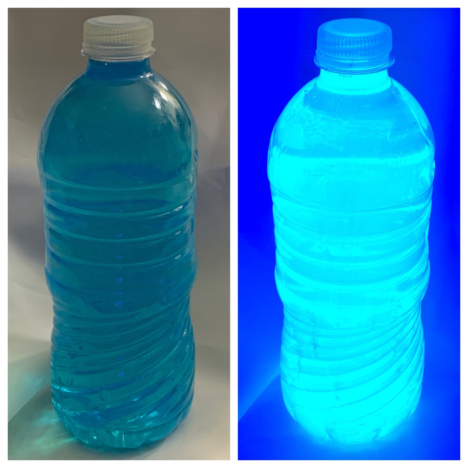 💧64oz Hughes UV Black Light Blue!💧 Drakeol 35 Vintage Rain Lamp Oil