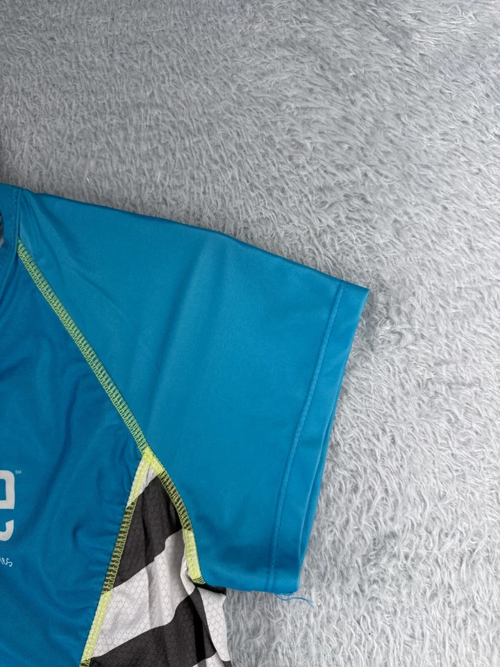 Jersey de ciclismo Moxie para mujer grande azul manga corta pulóver mezcla de poliéster Foto 2 de 4