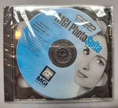 Vintage MGI PhotoSuite Software Version 8.0 for Windows 3.1 3.11 95 NT-3.51/4.0 