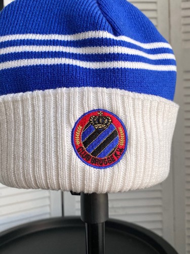 Vintage 90s Adidas Club Brugge KV Soccer Striped Beanie Hat - Picture 7 of 14