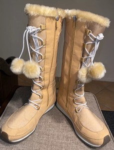 tan boots tall