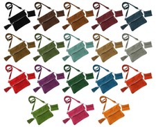 Women's Suede Real Leather Bag Fold-Over Crossbody Bag With Coin Pouch