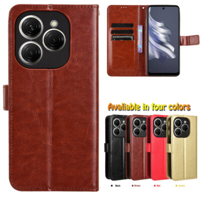 For Tecno Spark 20 Pro, Classic Full Cover Flip Leather Wallet Card Soft Case